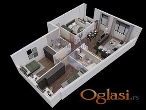 Četvorosoban sttan u izgradnji u Petrovaradinu